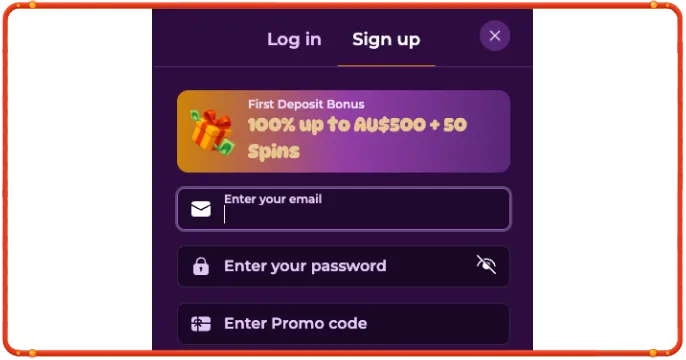 Spinania Casino registration banner